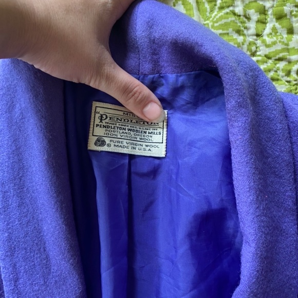 *FINAL PRICE* purple wool miss Pendleton blazer - Picture 2 of 6